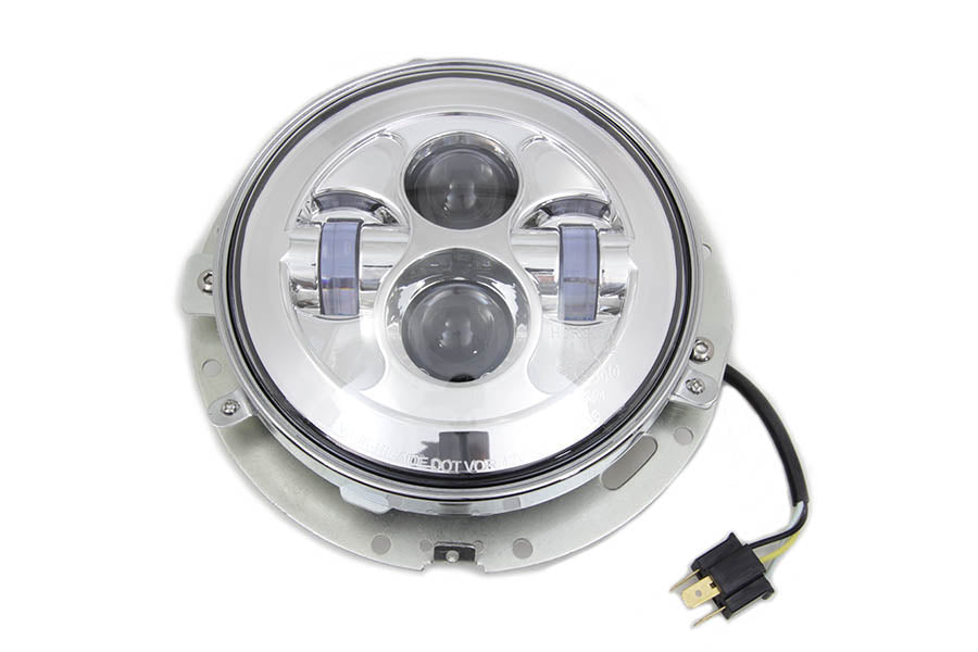 7  LED Headlamp Assembly Chrome(EA)