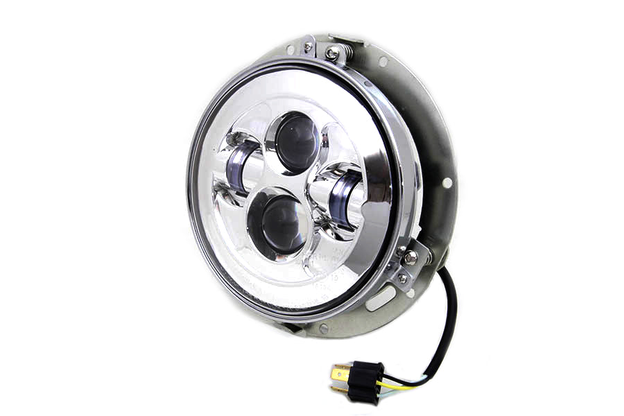 7  LED Headlamp Assembly Chrome(EA)
