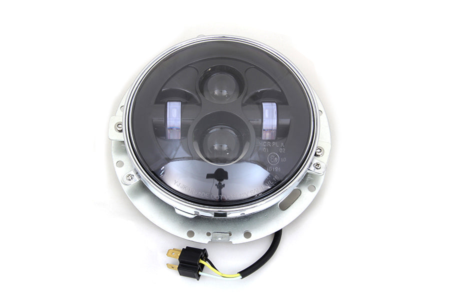 7  LED Headlamp Assembly Gloss Black(EA)
