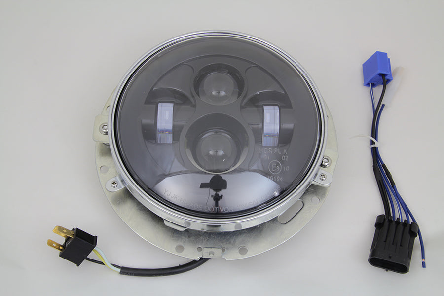 7  LED Headlamp Assembly Gloss Black(EA)