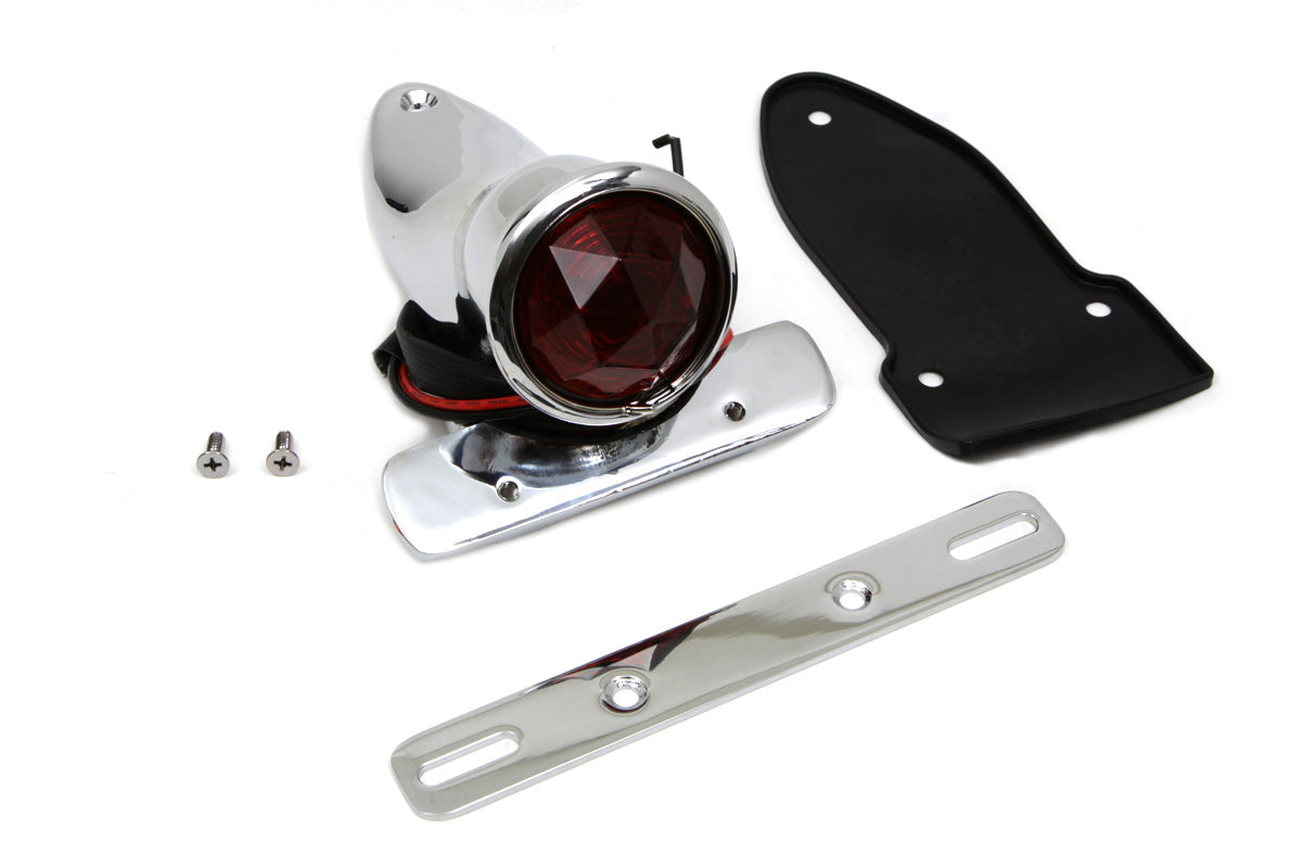 Bates Bobber Tail Lamp Assembly Chrome(EA)