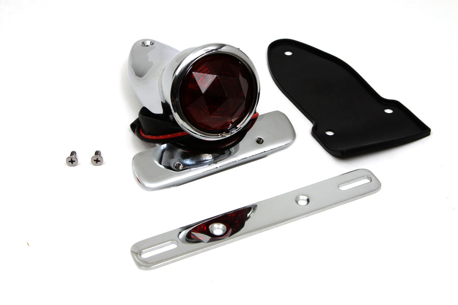 Bates Bobber Tail Lamp Assembly Chrome(EA)