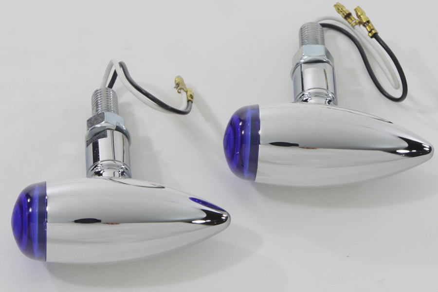Mini LED Bullet Blue Lens Marker Lamp Set(SET)