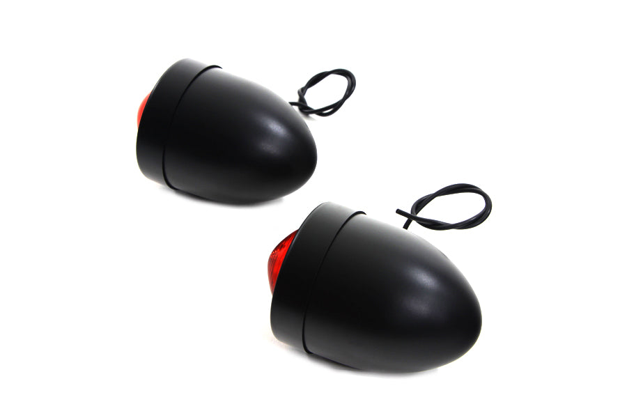 Black Bullet Marker Lamp Red Single Filament(SET)