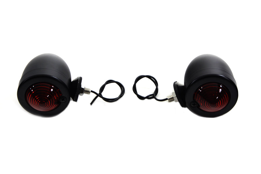 Black Bullet Marker Lamp Red Single Filament(SET)