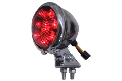 Round LED Tail Lamp with Red Lens(EA)