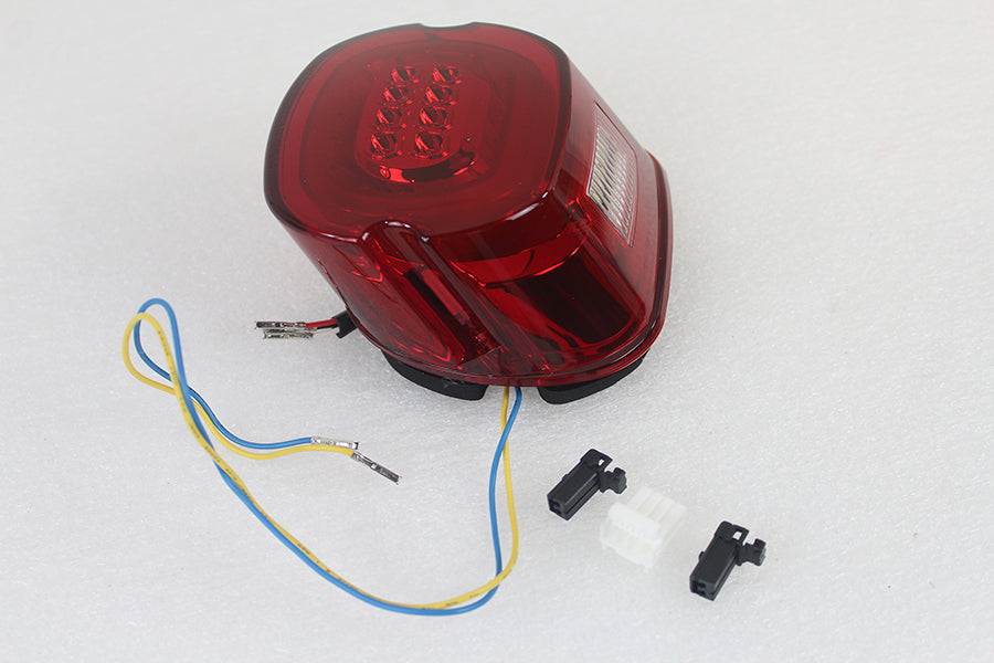 Red Lens Tail Lamp with LED Turn Signals(EA)