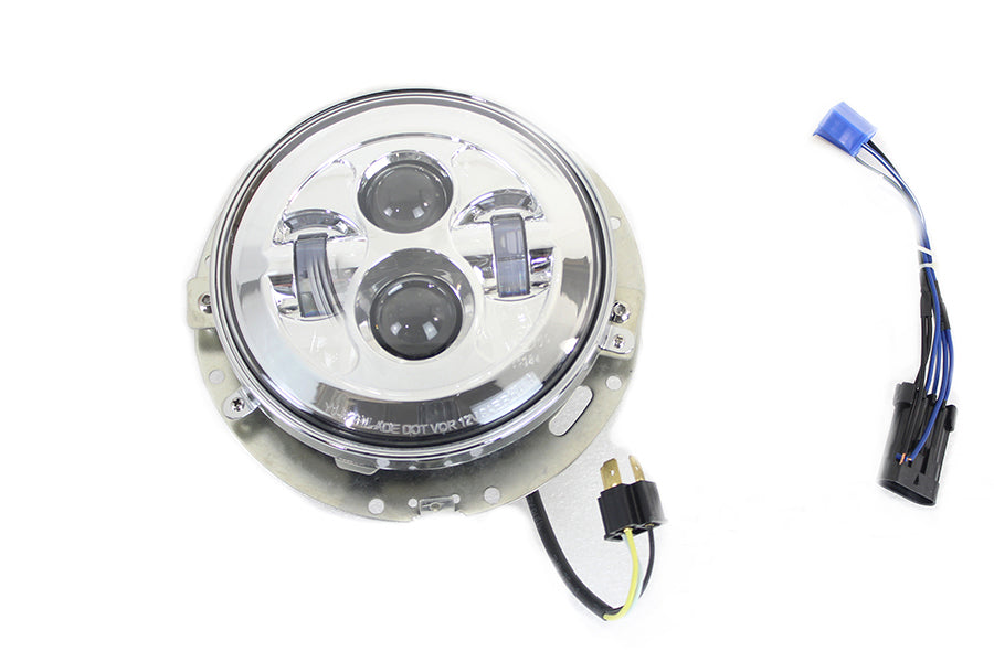 7  LED Headlamp Assembly Chrome(EA)
