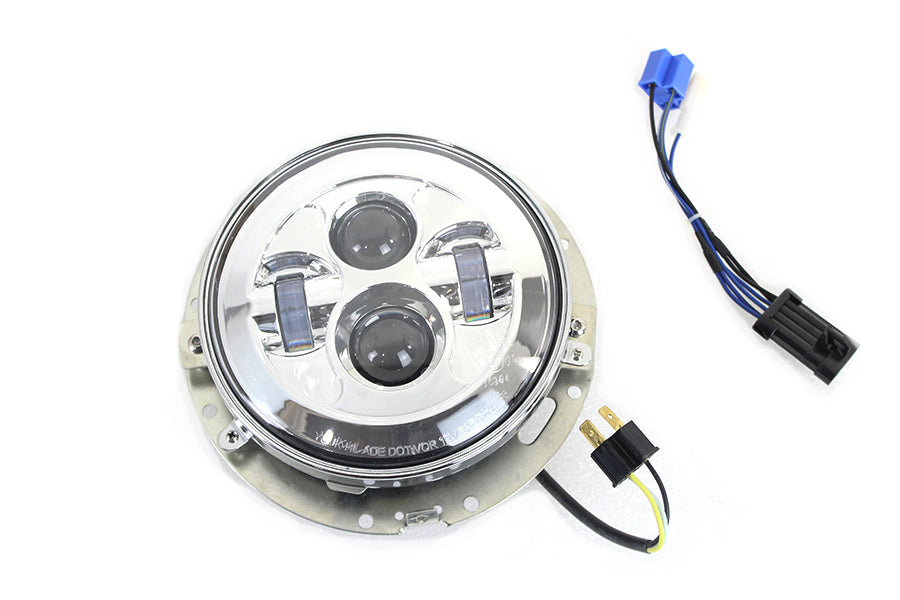 7  LED Headlamp Assembly Chrome(EA)