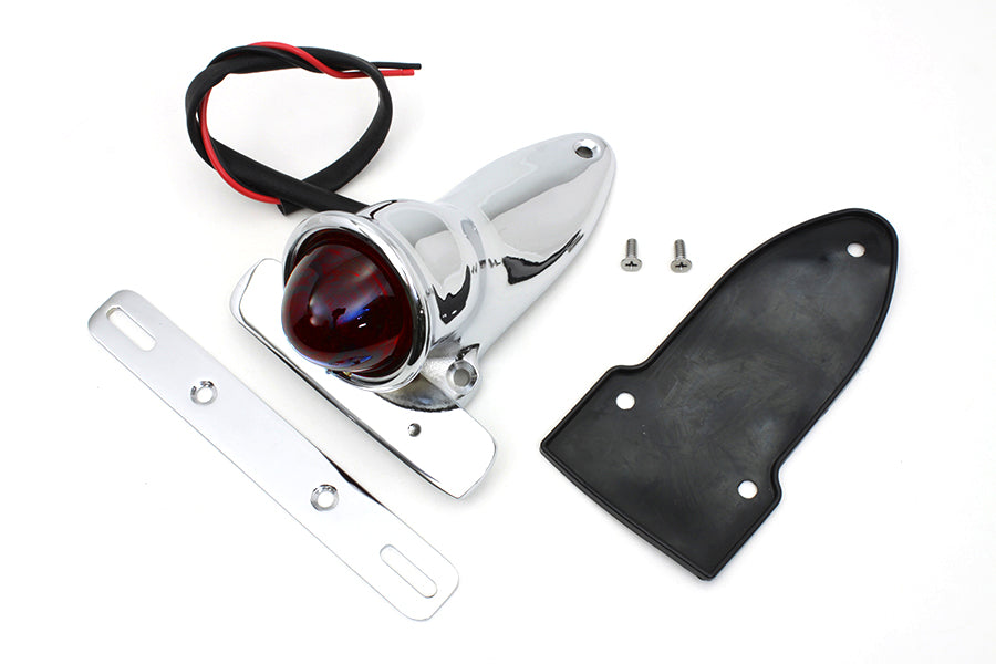 Bates Bobber Tail Lamp Assembly Chrome(EA)