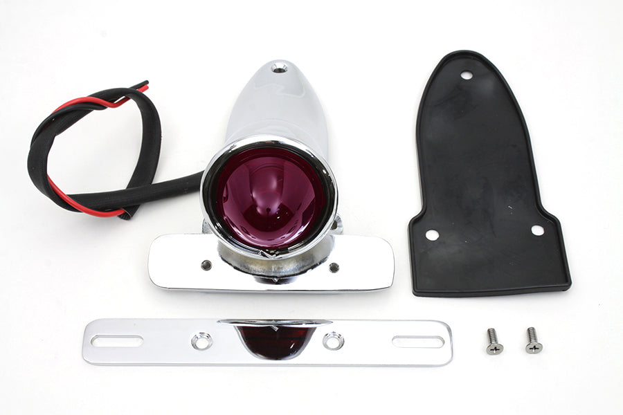 Bates Bobber Tail Lamp Assembly Chrome(EA)