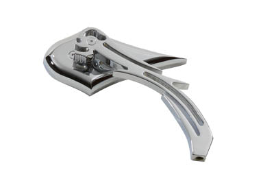 Chrome Spike Oval Mirror with Billet Skull Stem(EA)