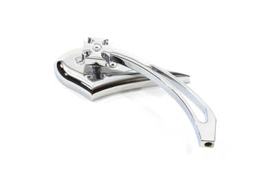 Chrome Spike Oval Mirror with Billet Cross Head Stem(EA)