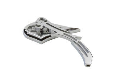 Chrome Spike Oval Mirror with Billet Skull Stem(EA)