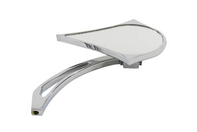 Chrome Spike Oval Mirror with Billet Cross Head Stem(EA)