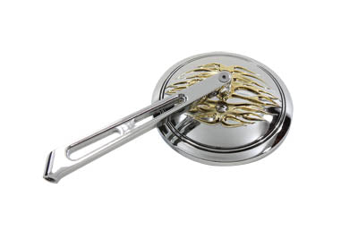 Round Flame Mirror with 2 Slot Stem(EA)