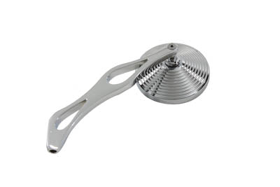 3  Billet Round Mirror with Billet Flame Stem(EA)