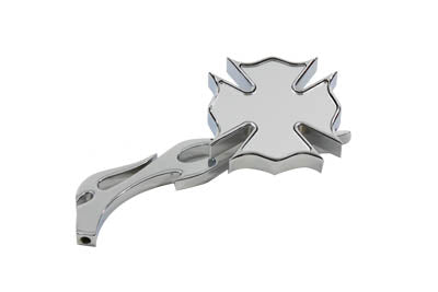 Chrome Firefighter Mirror with Billet Flame Stem(EA)