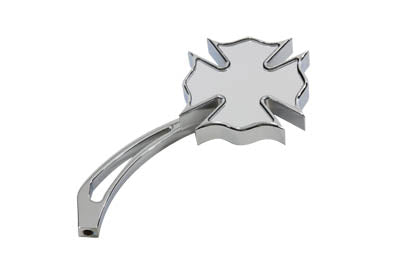 Chrome Firefighter Mirror with Billet Maltese Stem(EA)