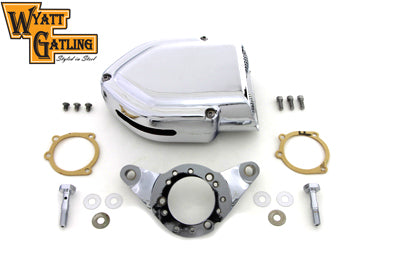 Wyatt Gatling V-Charger Air Cleaner Kit Chrome(EA)