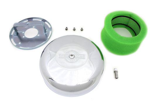 Round Air Cleaner Assembly Chrome(KIT)