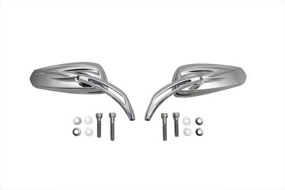 Tear Drop Mirrors with Billet Stems(SET)