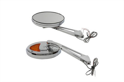 Ellipse Mirror Set with LED Turn Signal(SET)