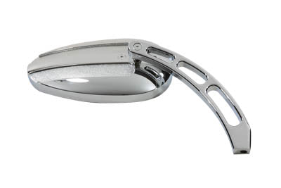 Oval Mirror Chrome with Billet Slotted Stem(EA)
