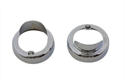 Chrome Bullet Marker Lamp Visor(SET)