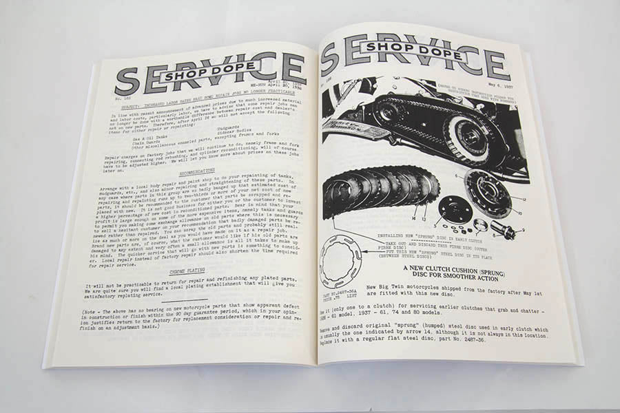 Factory Service Bulletin for 1930-1940 Big Twins(EA)