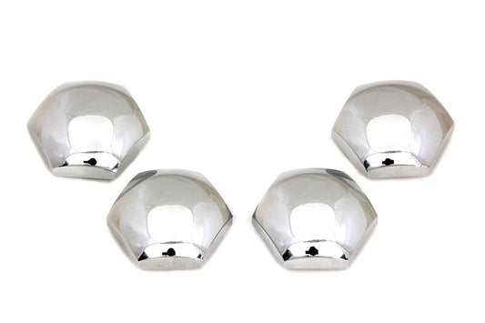 Rocker Shaft End Nut Stock Chrome(SET)