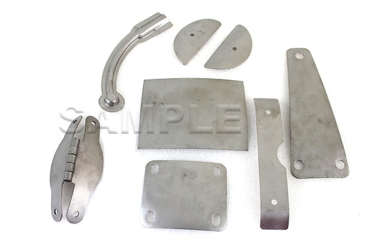 Rigid Rear Fender Hinge Kit Raw Steel(SET)