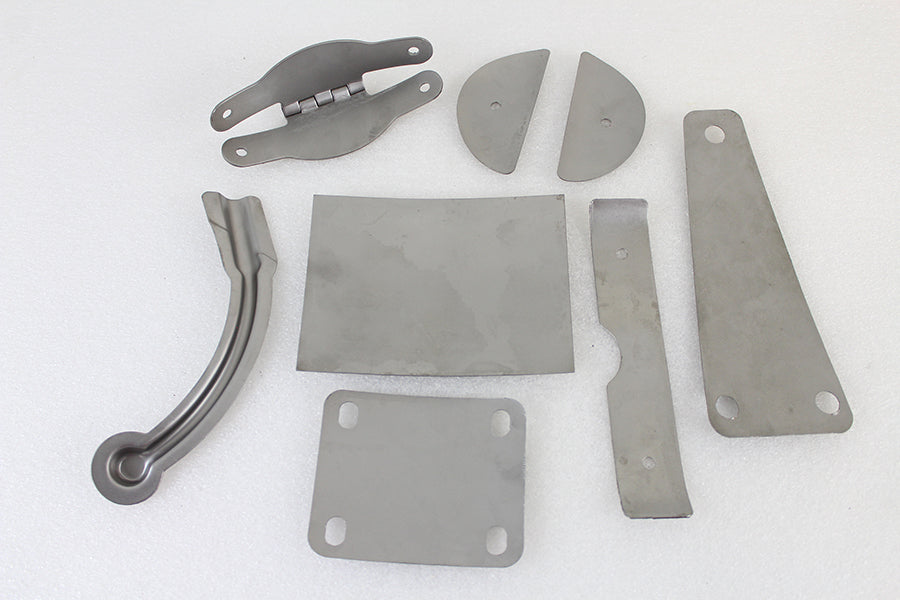 Rigid Rear Fender Hinge Kit Raw Steel(SET)