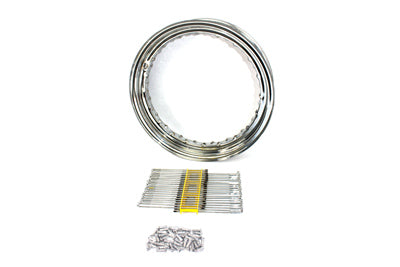 16  x 3  Wheel Rim and Spoke Kit Chrome Steel(EA)