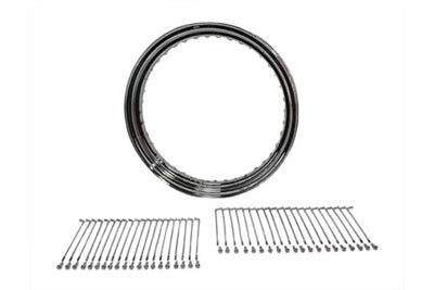 19  X 2.50  Wheel Rim and Spoke Kit Chrome(KIT)