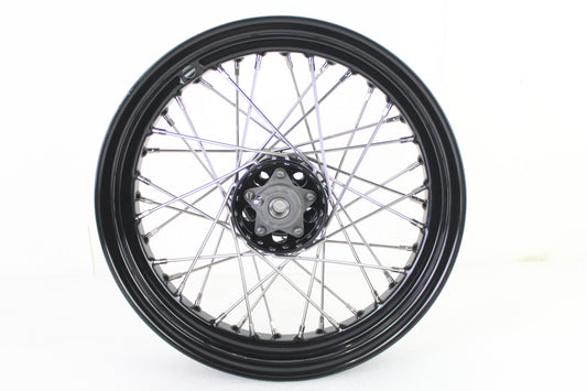 16  F-H Style Star Hub Wheel Black(EA)