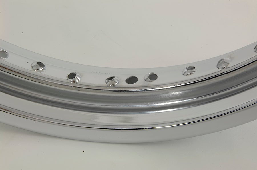 19  x 2.50  Rolled Edge Chrome Wheel Rim(EA)