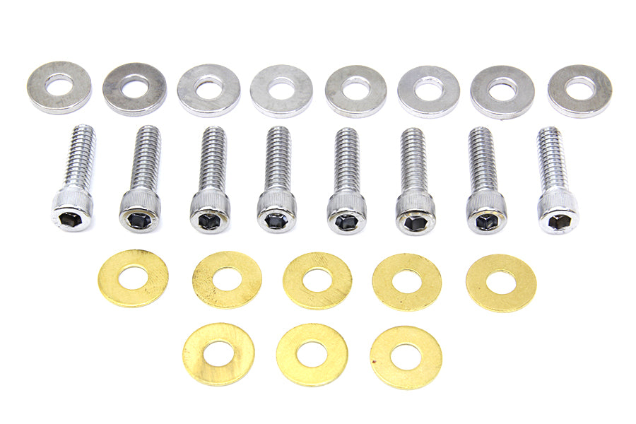 Rocker Box Cover Allen Screw Chrome(KIT)
