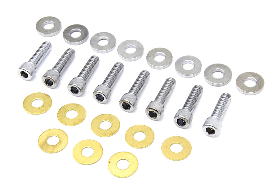 Rocker Box Cover Allen Screw Chrome(KIT)