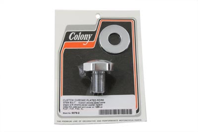 Fork Triple Tree Stem Nut Domed Chrome(KIT)